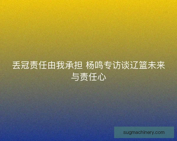 丢冠责任由我承担 杨鸣专访谈辽篮未来与责任心