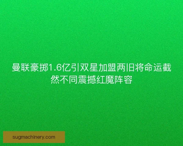 曼联豪掷1.6亿引双星加盟两旧将命运截然不同震撼红魔阵容 曼联豪掷1.6亿引双星加盟两旧将命运截然不同震撼红魔阵容